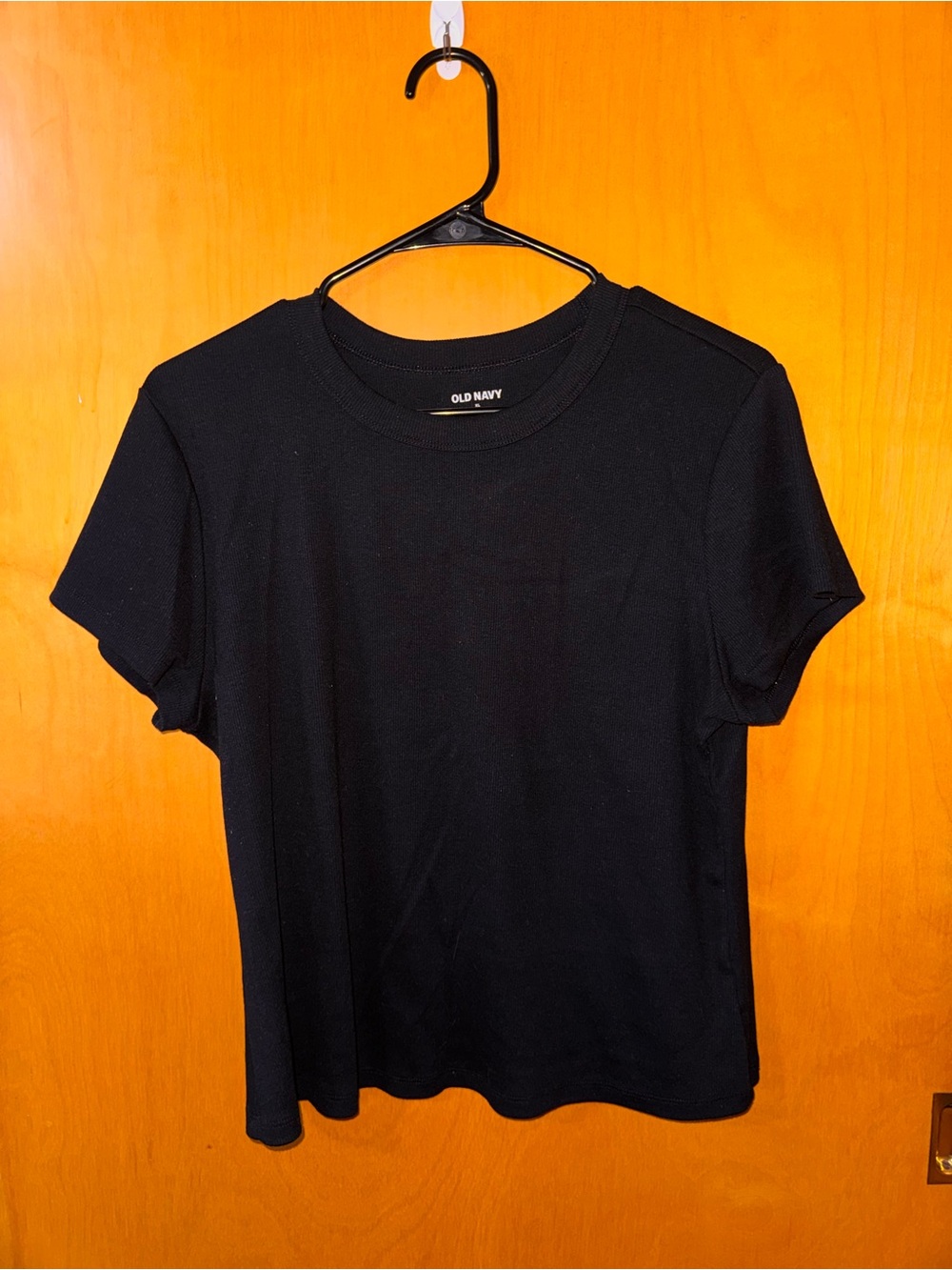 Old Navy Black Logo Crewneck Tee